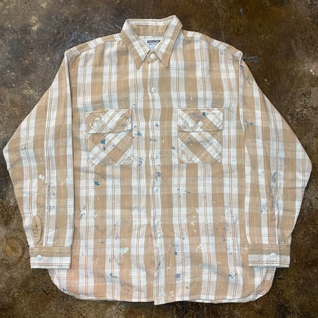 (M) BOWWOW PAINTED FLANNEL SHIRT