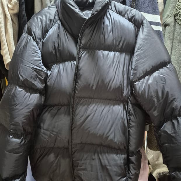 유니클로 봉패딩XL 블랙
