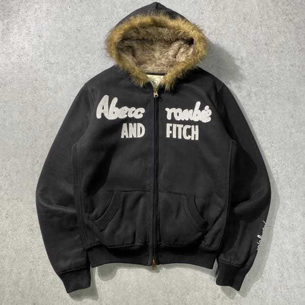 [L] Abercrombie 아베크롬비 퍼 라이닝 후드집업