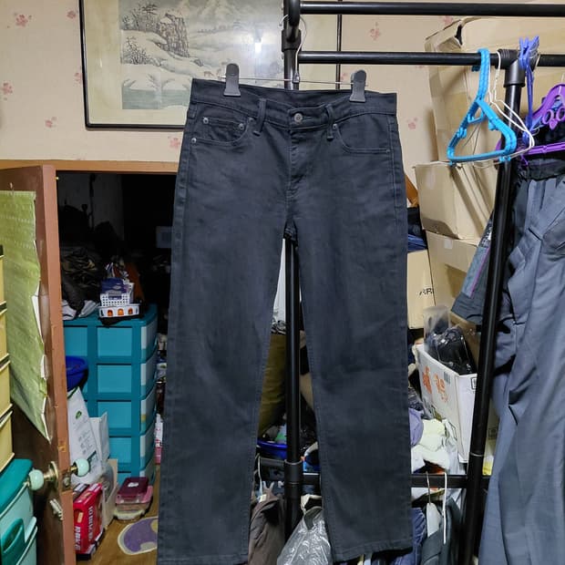 [리바이스511]슬림핏 블랙 데님 청바지 30사이즈 