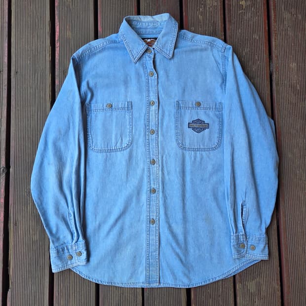 Harley Davidson 청 셔츠