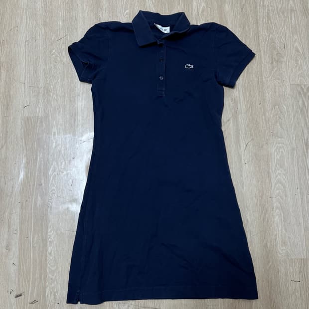 라코스테 여성 반팔 카라 원피스 36 