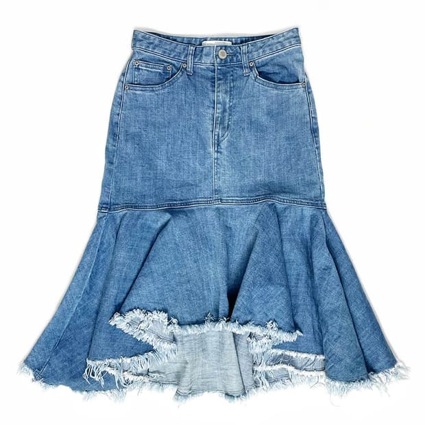 CECIL McBEE 머메이드 데님 스커트 