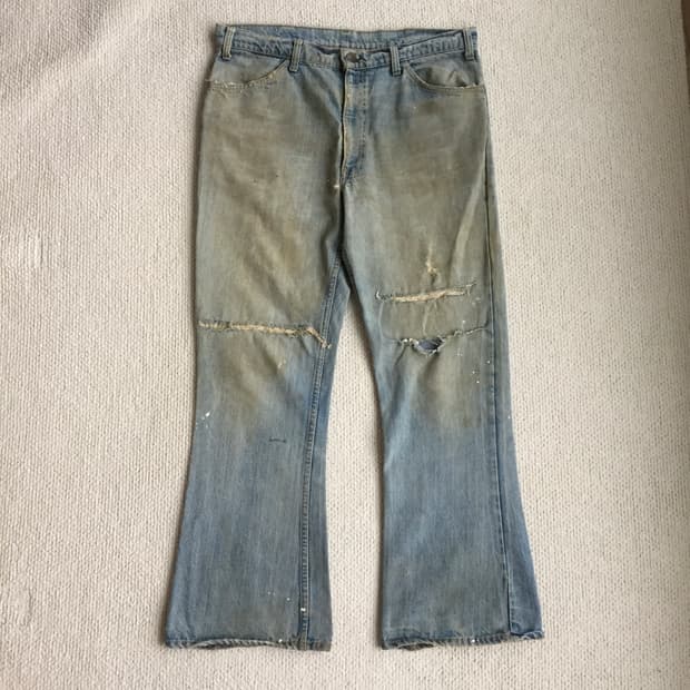 70‘s levis 646 블랭크탭 벨바텀 부츠컷 굿페이딩