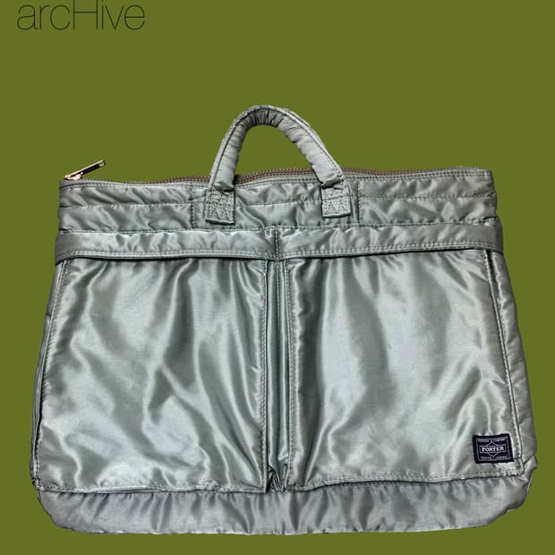 PORTER TANKER Briefcase / Sage Green