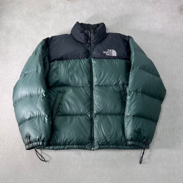 100 노스페이스 1996 눕시 700 카키 패딩