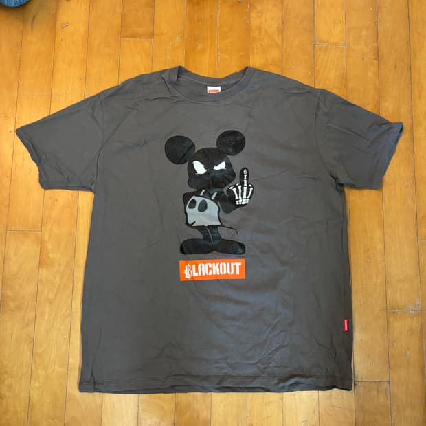 블랙아웃 미키 반팔 S
