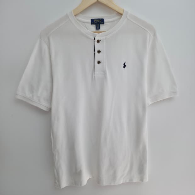 [M] 폴로 랄프로렌 헨리넥 반팔티 화이트