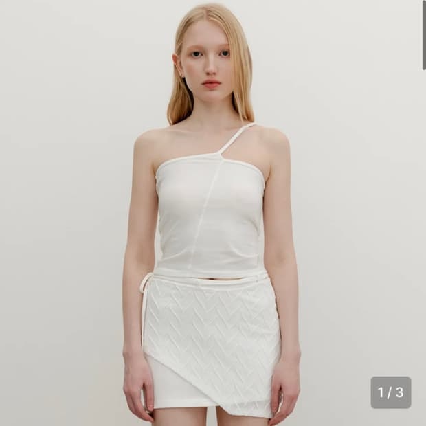 YUSE STRING POINT TUBE TOP - IVORY