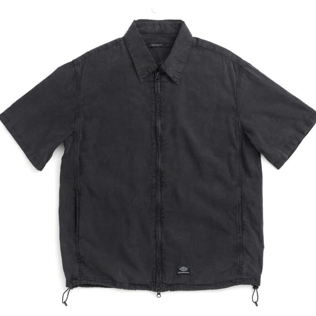 해칭룸X디키즈 집셔켓 워시드 블랙