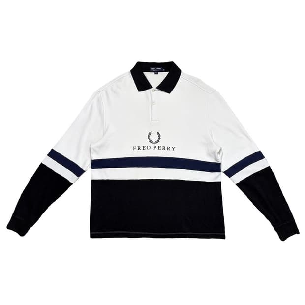 FRED PERRY 롱슬리브 폴로 셔츠 M