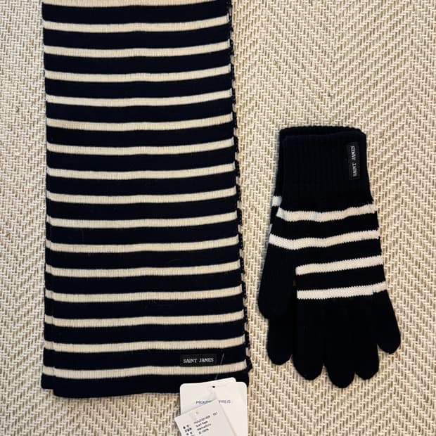 세인트제임스 머플러 장갑 세트