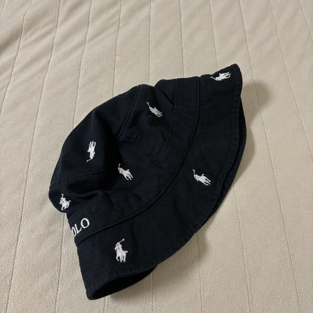 정품 폴로 멀티포니 버킷햇