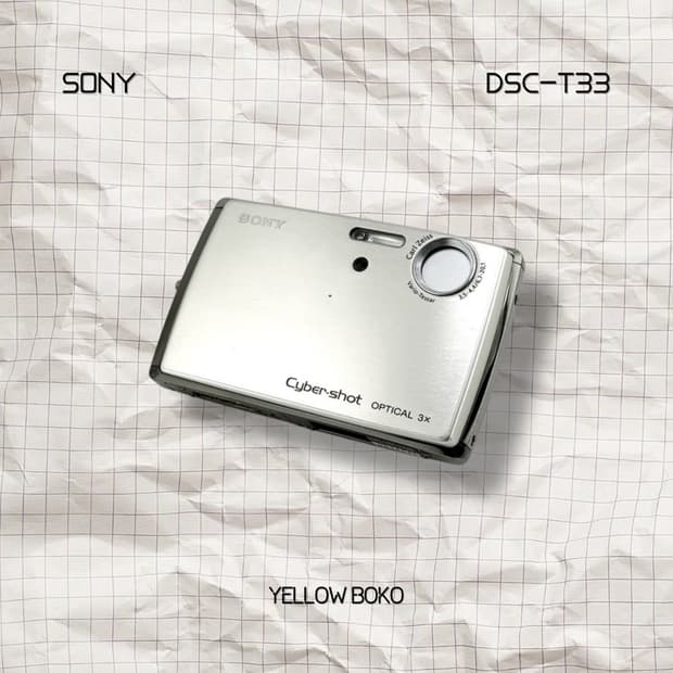 [신상품] SONY 소니 사이버샷 DSC-T33 레트로 디지털 카메라