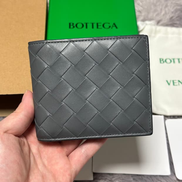 [풀구성] 보테가베네타 인트레치아토 투톤 반지갑 썬더 풀