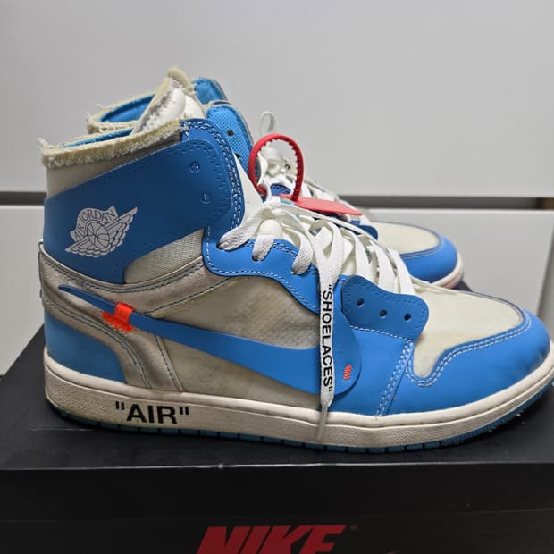 [300]나이키 x 오프화이트 에어조던1 UNC 블루 풀박스