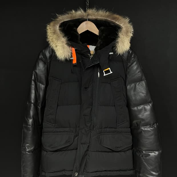 파라점퍼스 d hole 가죽파카