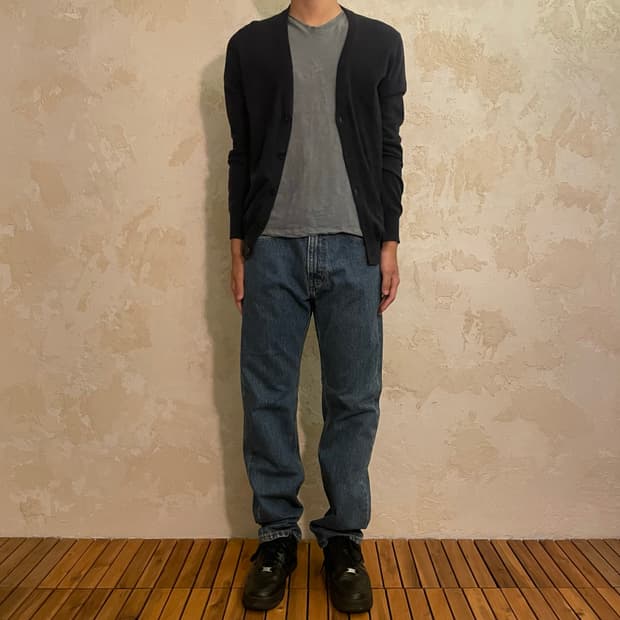 Maison Margiela 엘보우 패치 니트 가디건