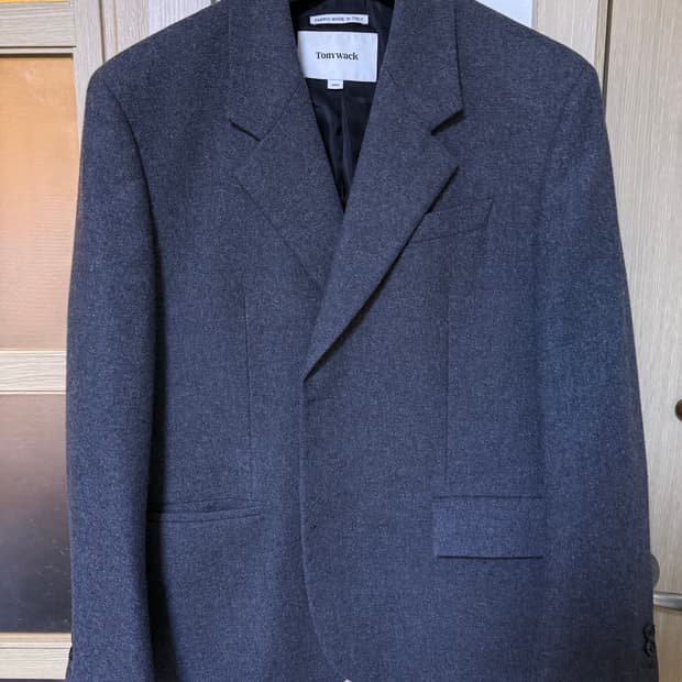 토니웩 울 플란넬 트윌 블레이저 그레이 M