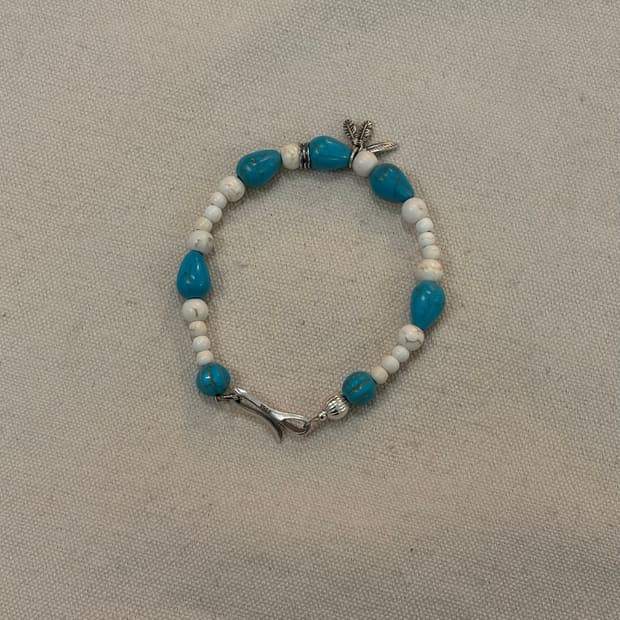 Turquoise Feather Bracelet