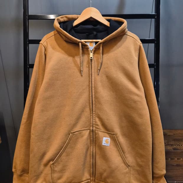 [XL] 칼하트 Carhartt 써멀 기모 후드집업 브라운 남성 8.9