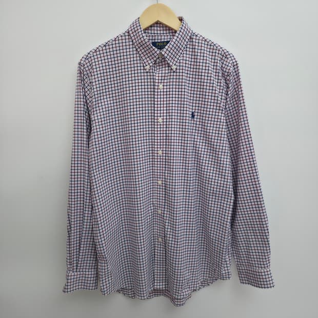 [L] 폴로 랄프로렌 체크 셔츠 신형 큐알택