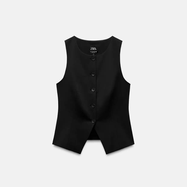 자라 타이트핏 베스트 탑 L