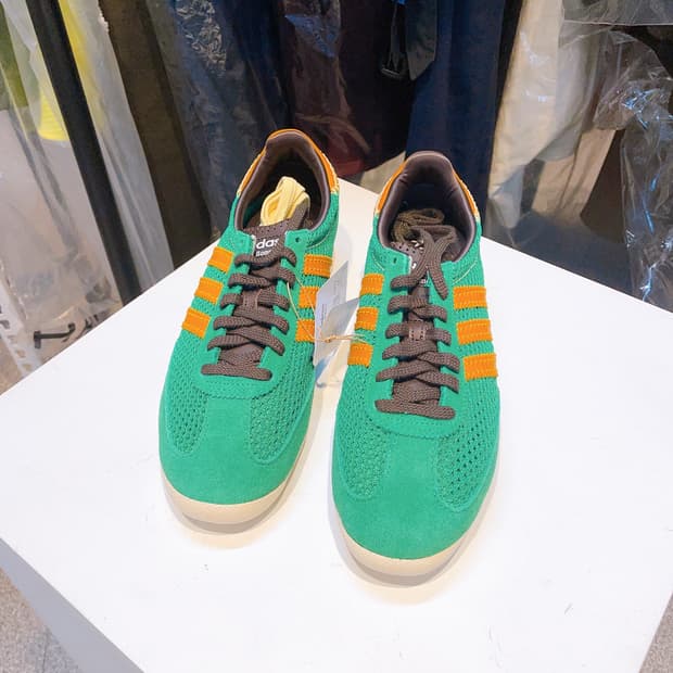 (정품/새상품) 아디다스 X 웨일스 공용 보너 니트 그린 스니커즈