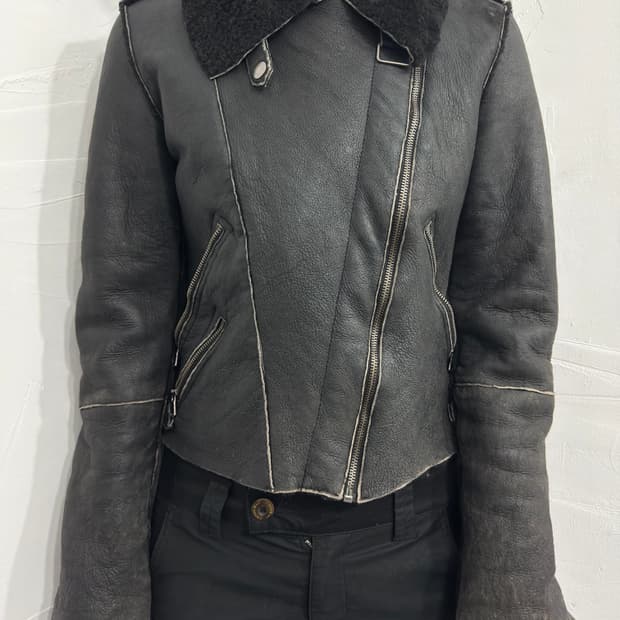sheep skin leather jacket