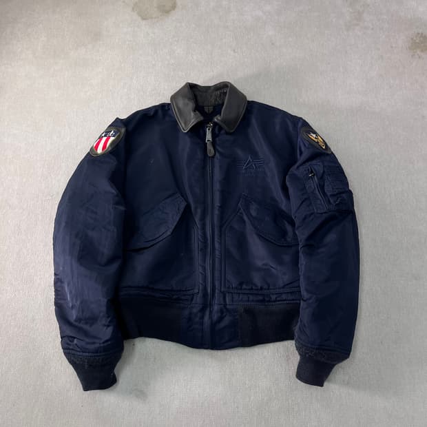 95 알파인더스트리 플라이트 MA-1 네이비 항공자켓