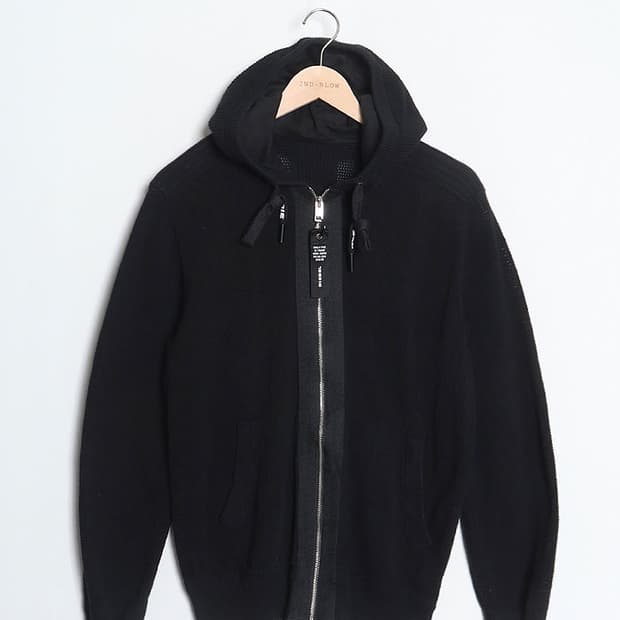 Diesel Mesh Knit Zip Hoodie