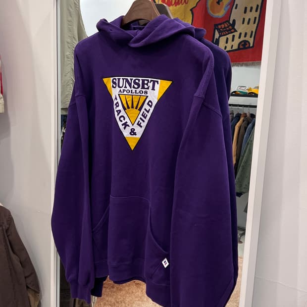 90-00s Russell 러셀 SUNSET 스웻 후드