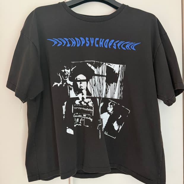 Qap PSYCHO T-shirts 크롭 반팔티