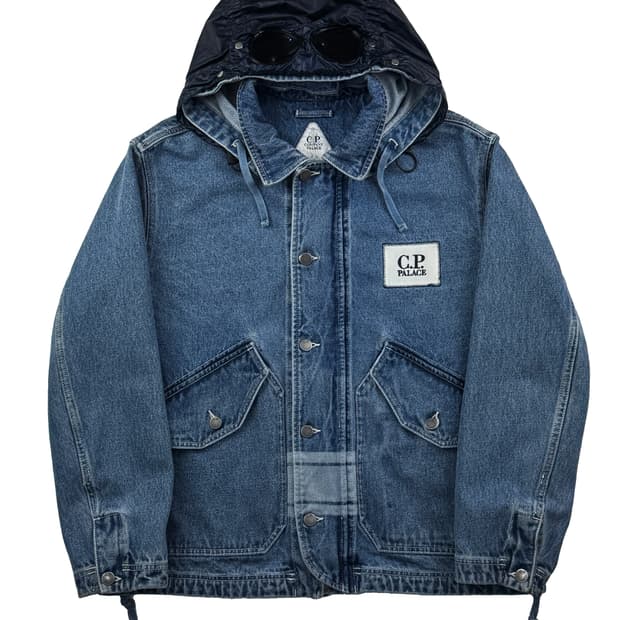 팔라스 x C.P. 컴퍼니 데님 고글 자켓 데님