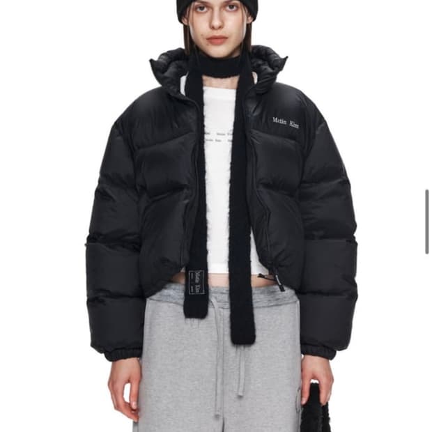 마뗑킴 숏패딩 matinkim 하이넥 클래식 크롭 푸퍼 다운자켓