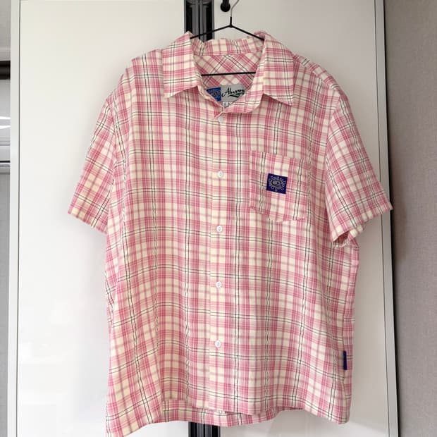 얼웨이즈 반팔 체크셔츠