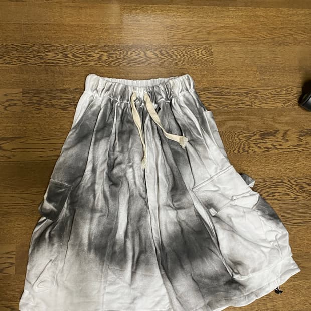 그레일즈맛 더티 워싱 스웻 하프 팬츠 화이트 os