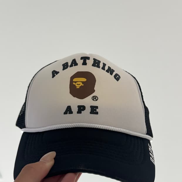 Bape 베이프 컬리지 메쉬캡 볼캡 모자 