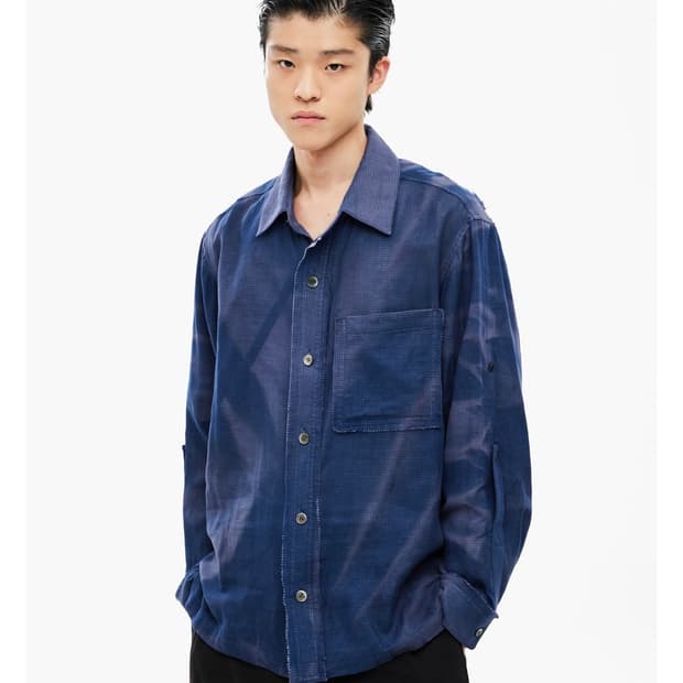 지용킴 선블리츠 네이비 셔츠 26ss