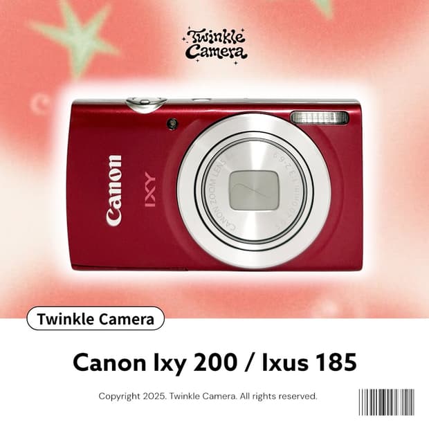(윤채디카✨) Canon ixy 캐논 익시 200 (익서스 185) 레드