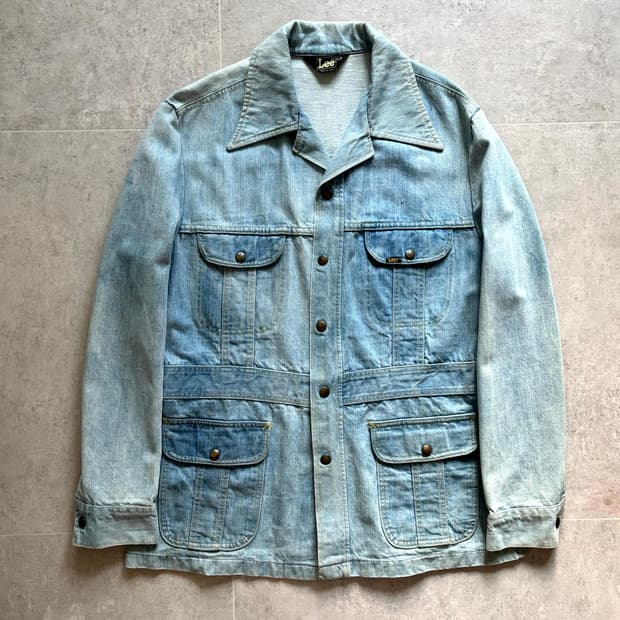70's Lee 데님 사파리 자켓 L(100~103)