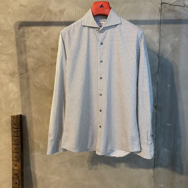 밴브루 체크 셔츠 100