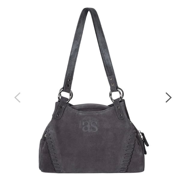 애즈온 보니타 미니백 스웨이드 차콜