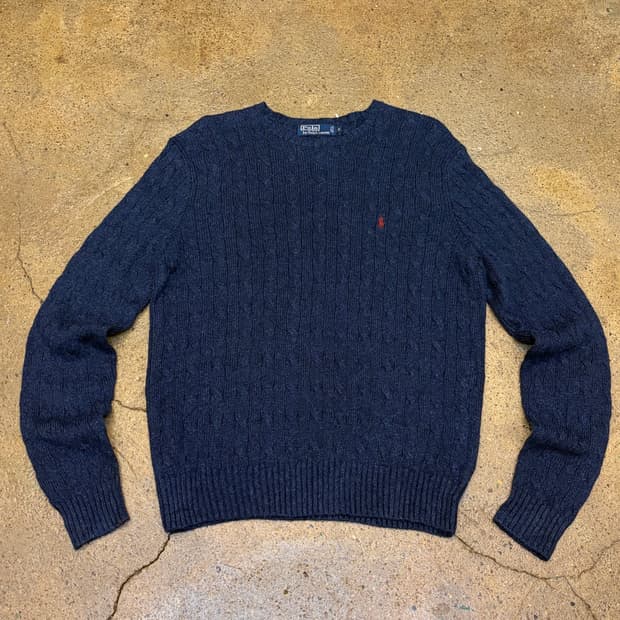 새상품 90s USA 빈티지 폴로랄프로렌 100% 실크 울 니트 
