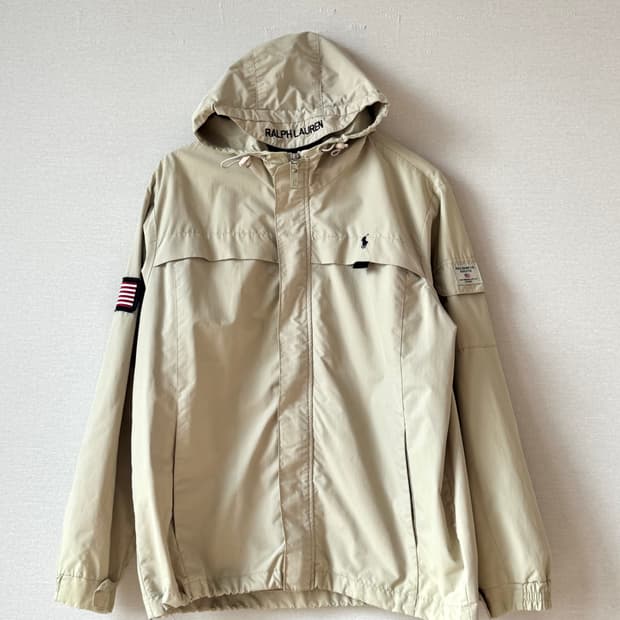폴로랄프로렌 남성 성조기 와펜 바람막이 베이지 L 105-110
