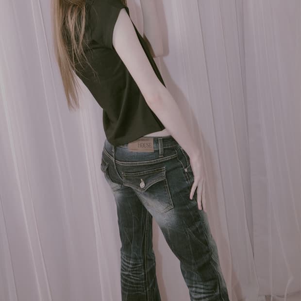 가우시안하우스 부츠컷 데님 S