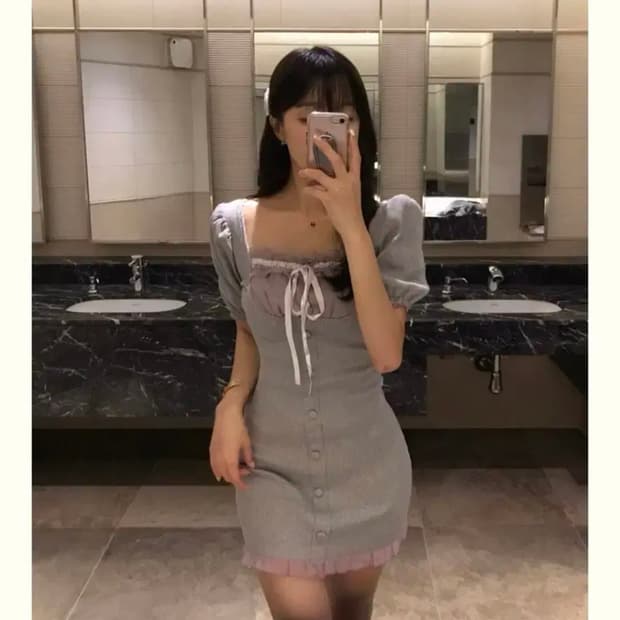 (새상품)클라우드이모션 페어리 빈티지 레이스 원피스