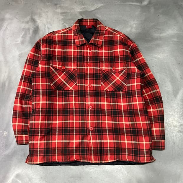  리바이스 패디드 체크 셔츠 y14635