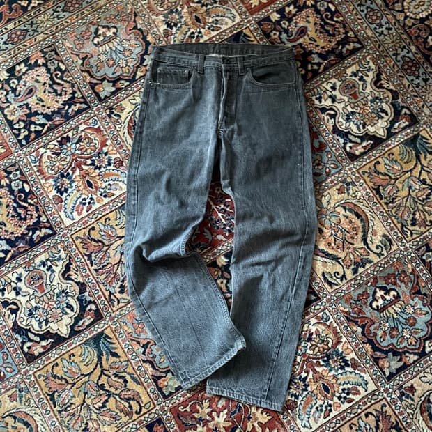 🌊88년 USA Levis 501 black denim pants