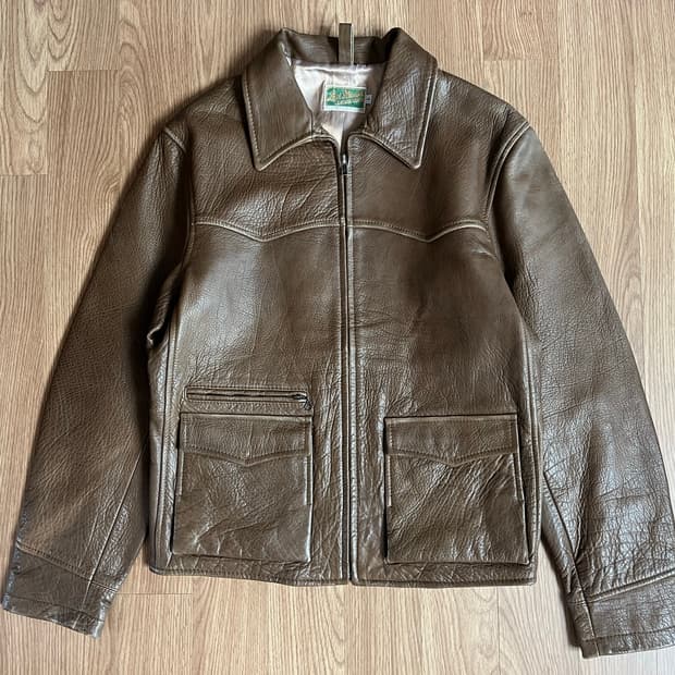 Levi's Vintage Clothing LVC 하프 벨트 가죽 재킷